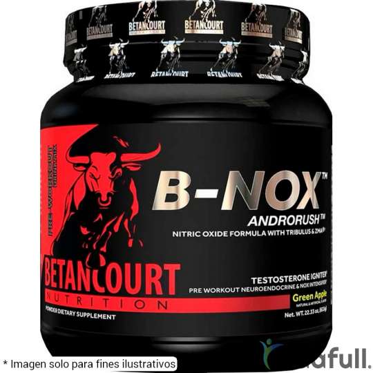Bullnox B Nox Androrush Betancourt Pre-Entrenamiento de Betancourt Nutrition Ganar musculo y marcar musculo