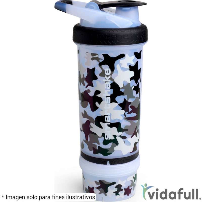 Shaker Doble capa Smartshake 750 ml CAMO Blanco