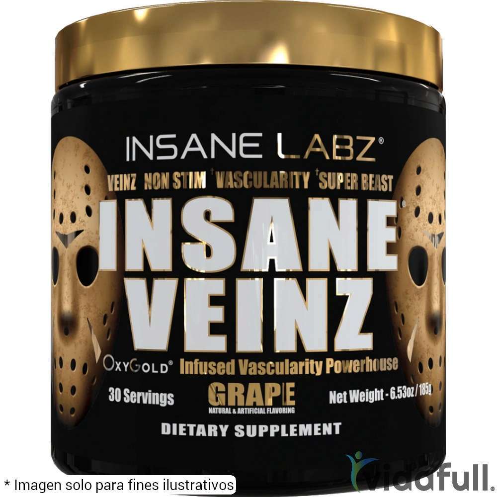 Veinz Gold Insane Pre-Entrenamiento de Insane Labz Ganar musculo y marcar musculo