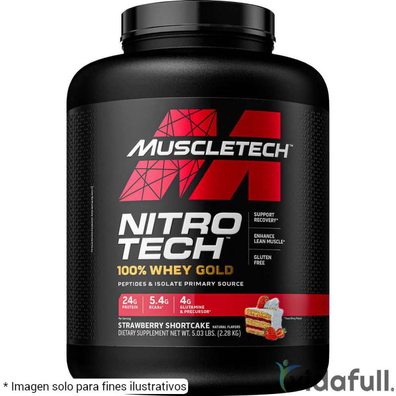 Nitro Tech 100% Whey Gold Muscletech 5 lb