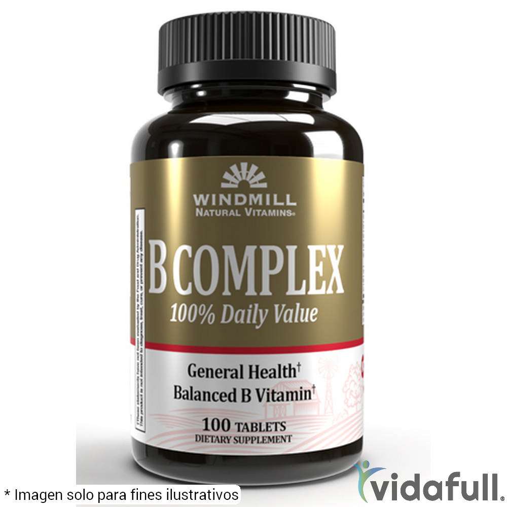 B Complex 100% Complejo B de Windmill Vitaminas y minerales de Windmill Ganar musculo y marcar musculo