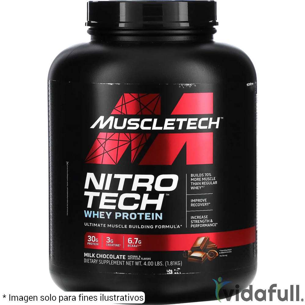 Nitro Tech Muscletech Proteína de Muscletech Ganar musculo y marcar musculo