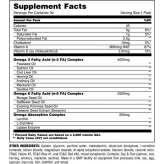 Animal Omega Universal Nutrition facts