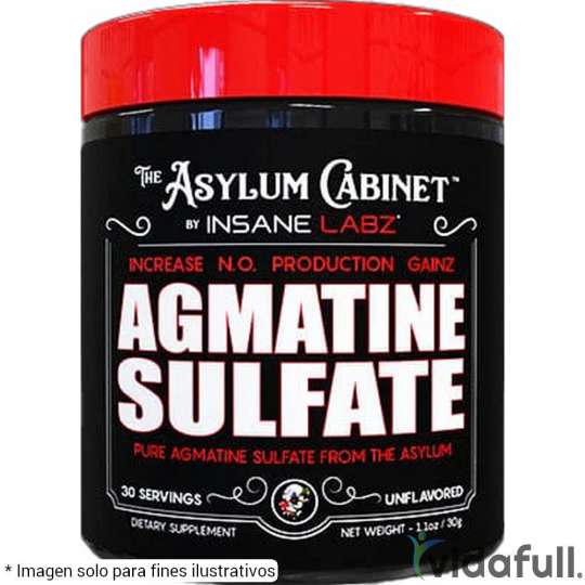 Sulfato de Agmatina Insane Labz Pre-Entrenamiento de Insane Labz Ganar musculo y marcar musculo