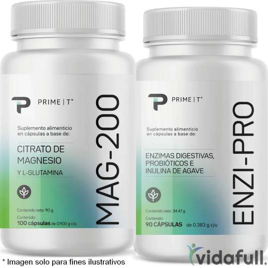 Magnesio MAG-200 y Enzimas Digestivas ENZI-PRO