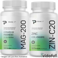 Magnesio MAG-200 y Zinc ZIN-C20 Primetech