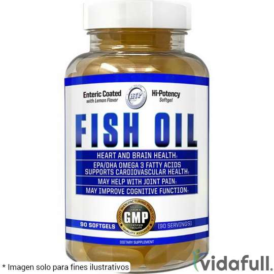 Fish Oil Aceite de Pescado Hi-Tech Vitaminas y minerales de Hi-Tech Pharmaceuticals Ganar musculo y marcar musculo