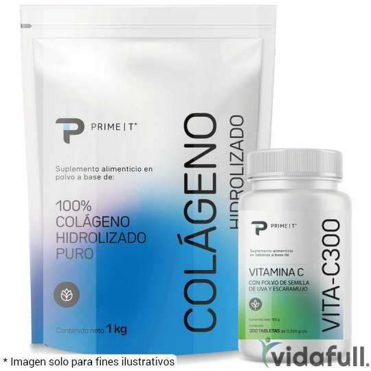 Colágeno Hidrolizado 1 KG y Vitamina C VITA-C300