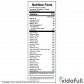 tabla nutrimental de New Isopure Zero Carb ingredientes