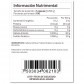 Tabla nutricional de Cafeína CAFTIR 200 Primetech ingredientes