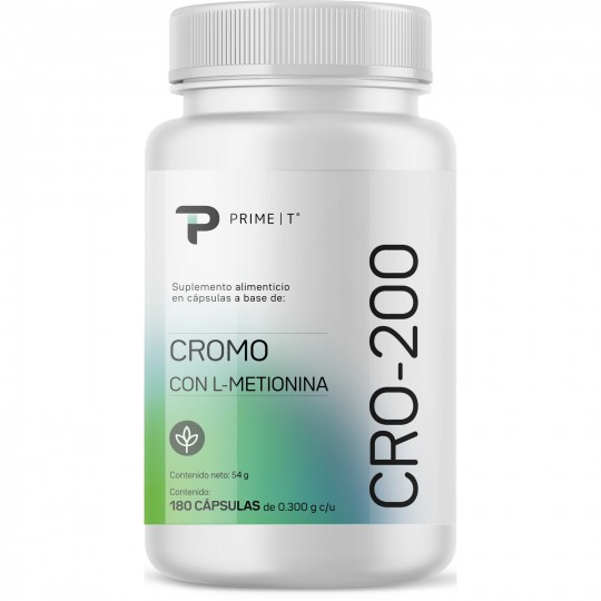Cromo CRO-200 Primetech Vitaminas y minerales de PrimeTech Nutrition Ganar musculo y marcar musculo