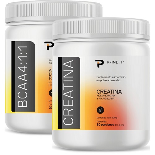 BCAA 4:1:1 y Creatina 300 g Primetech