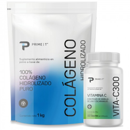 Colágeno Hidrolizado 1 kg y Vitamina C VITA-C300 Colágeno Hidrolizado 1 kg y Vitamina C VITA-C300