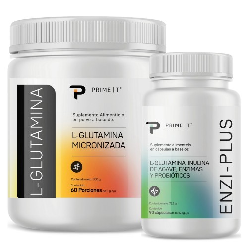 Enzimas Digestivas ENZI-PRO y L-Glutamina Primetech