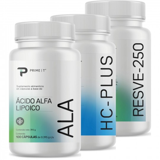 ALA, Resveratrol y HC Plus Primetech ALA, Resveratrol y HC Plus Primetech