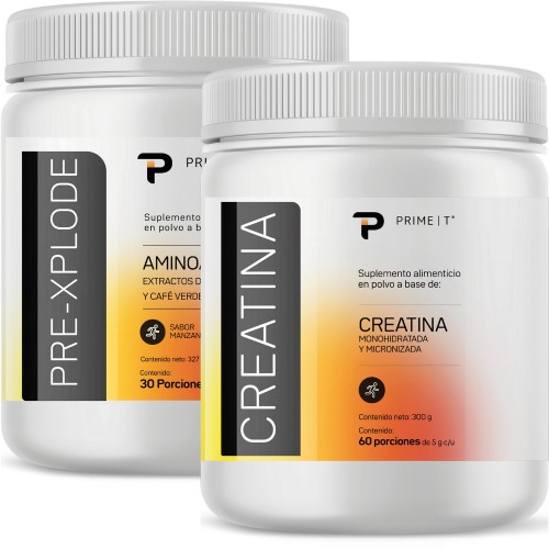 PRE-XPLODE Manzana Verde y Creatina 300 g Primetech