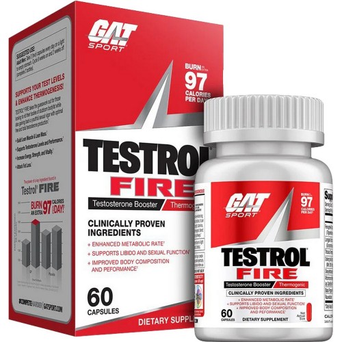 Tabla nutricional de Testrol Fire GAT ingredientes