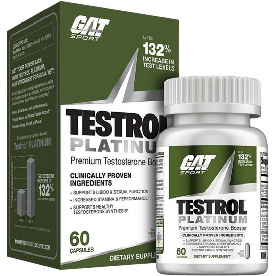 Tabla nutricional de Testrol Platinum GAT ingredientes