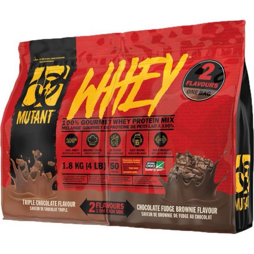 Mutant Whey Dual Triple Chocolate y Fudge Brownie