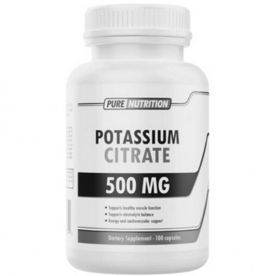 Citrato de Potasio 500 mg Pure Nutrition