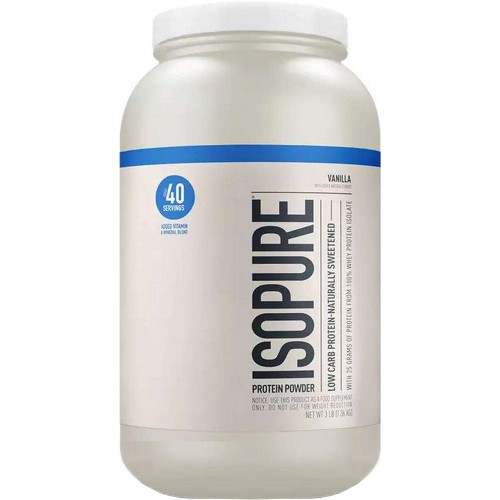 Isopure Low Carb Proteina Natures Best Sabor Natural Vainilla