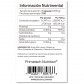 Tabla nutricional de ALA Primetech ingredientes