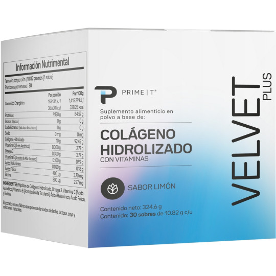 Colágeno VELVET PLUS Primetech frente