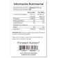 Información nutricional de Espirulina Primetech ingredientes