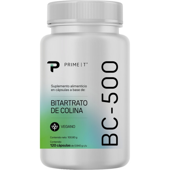 Bitartrato de Colina BC-500 Primetech frente