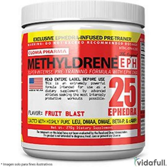 Methyldrene EPH Cloma Pharma Pre-Entrenamiento de Cloma Pharma Ganar musculo y marcar musculo