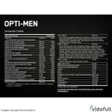 Información nutricional de Opti Men ON ingredientes