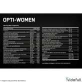 Opti Women ON información nutrimental