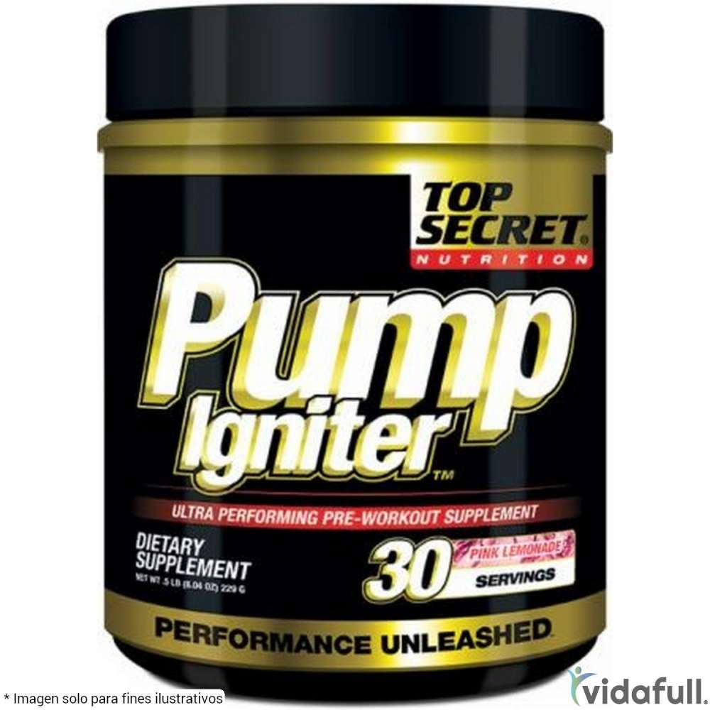 Pump Igniter Top Secret Pre-Entrenamiento de Top Secret Nutrition Ganar musculo y marcar musculo