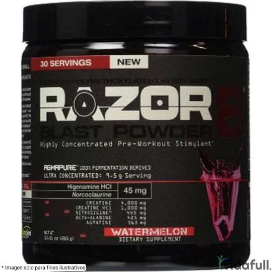 Razor8 Allmax Pre-Entrenamiento de Allmax Nutrition Ganar musculo y marcar musculo