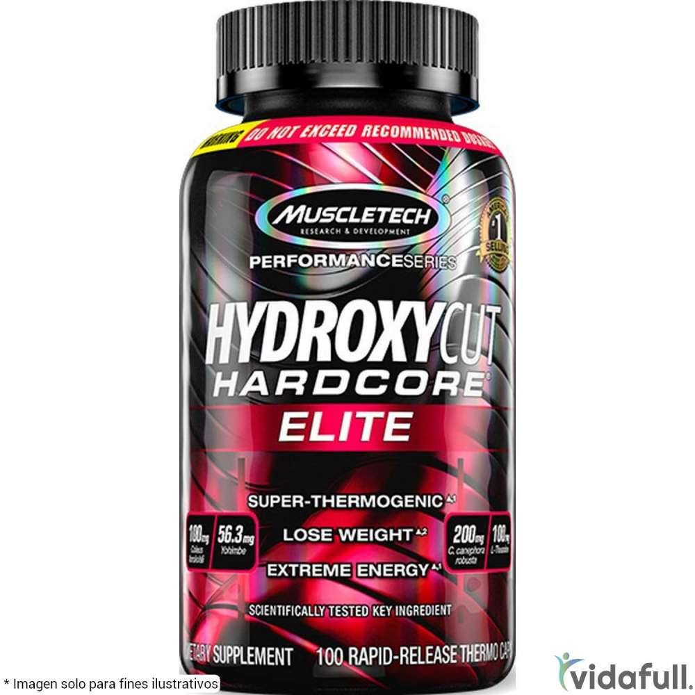 Hydroxycut Hardcore Elite Muscletech Termogénicos de Muscletech Bajar de Peso Bien