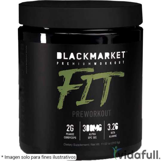 FIT BlackMarket Labs Pre-Entrenamiento de Blackmarket Labz Ganar musculo y marcar musculo