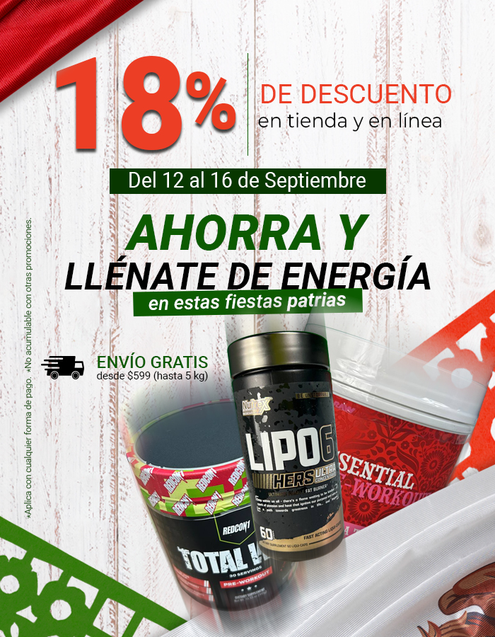 18% de descuento en tienda y en línea, del 12 al 16 de septiembre de 2025