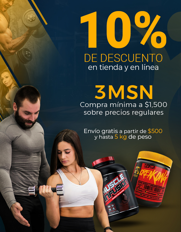 10% de descuento en tienda y en línea, 3 MSI y envío GRATIS desde $599