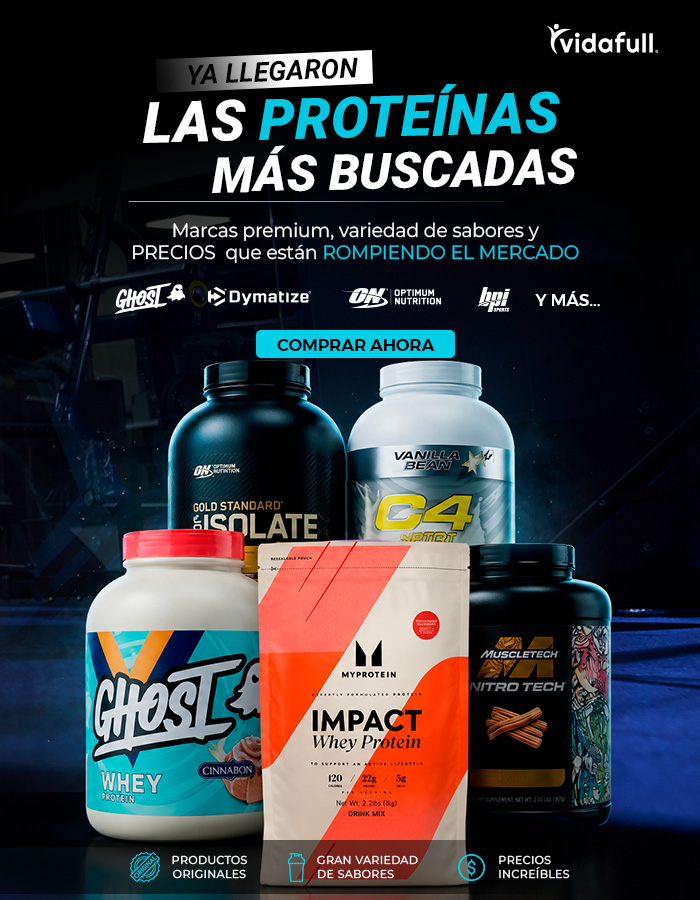 Las Proteínas más buscadas están en Vidafull